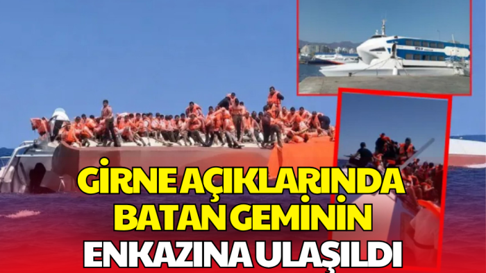 Girne Açıklarında Batan Geminin Enkazına Ulaşıldı
